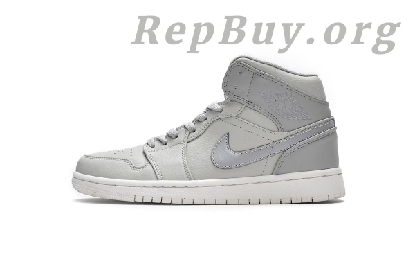 Top Version Air Jordan 1 Mid Light Bone 852542-003 - 图片 2