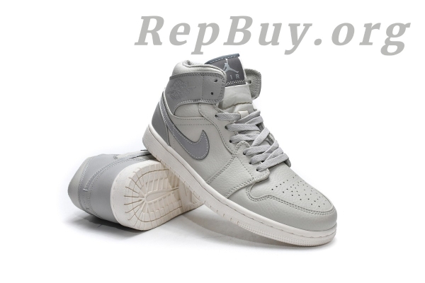 Top Version Air Jordan 1 Mid Light Bone 852542-003 - 图片 6