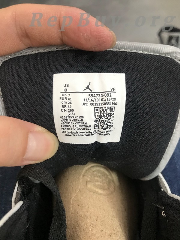 Top Version Air Jordan 1 Mid Light Smoke Grey 554724-092 - Image 10