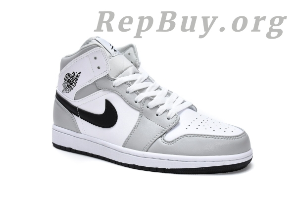 Top Version Air Jordan 1 Mid Light Smoke Grey (W) BQ6472-015 - Image 3