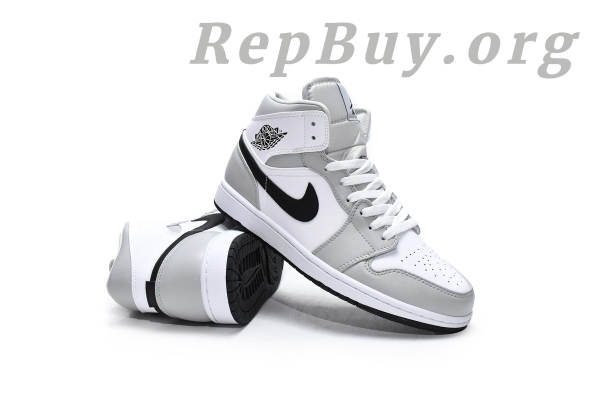 Top Version Air Jordan 1 Mid Light Smoke Grey (W) BQ6472-015 - Image 18