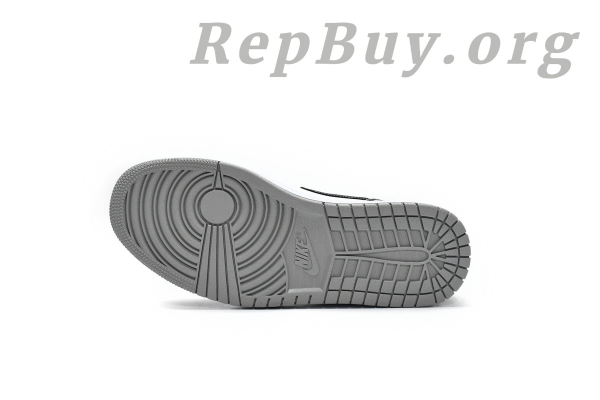 Top Version Air Jordan 1 Mid Light Smoke Grey Anthracite 554724-078 - Image 3