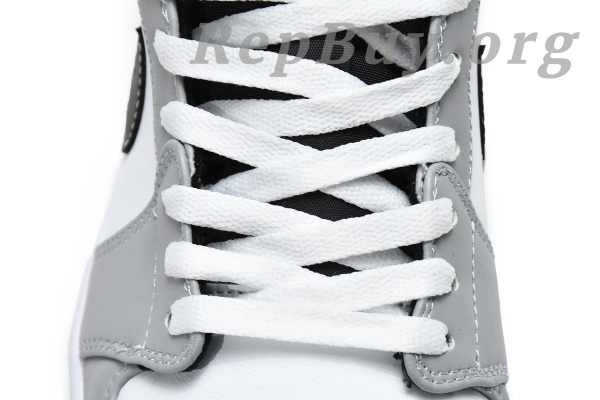 Top Version Air Jordan 1 Mid Light Smoke Grey Anthracite 554724-078 - Image 7
