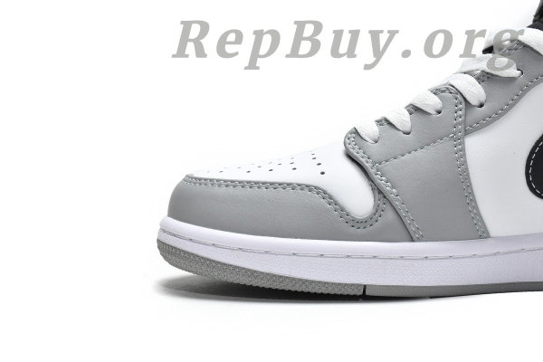 Top Version Air Jordan 1 Mid Light Smoke Grey Anthracite 554724-078 - Image 12