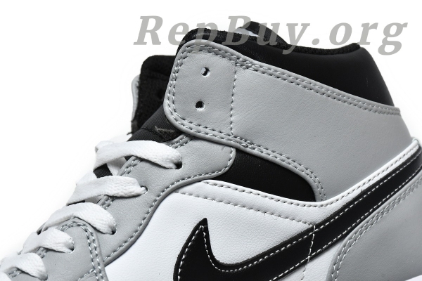 Top Version Air Jordan 1 Mid Light Smoke Grey Anthracite 554724-078 - Image 11