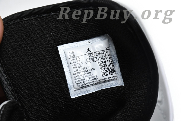 Top Version Air Jordan 1 Mid Light Smoke Grey Anthracite 554724-078 - Image 10