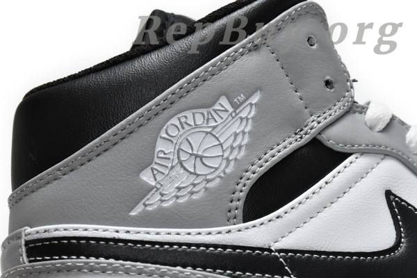 Top Version Air Jordan 1 Mid Light Smoke Grey Anthracite 554724-078 - Image 14