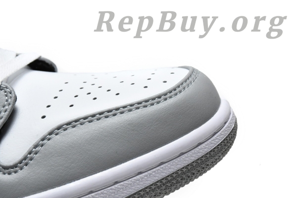Top Version Air Jordan 1 Mid Light Smoke Grey Anthracite 554724-078 - Image 16