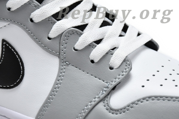 Top Version Air Jordan 1 Mid Light Smoke Grey Anthracite 554724-078 - Image 17