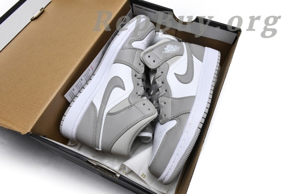 Top Version Air Jordan 1 Mid Linen 554724-082 - 图片 17