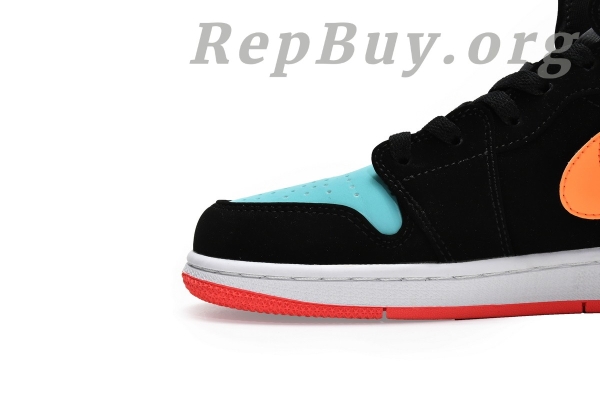 Top Version Air Jordan 1 Mid Multi-Color (GS) 554725-083 - Image 8