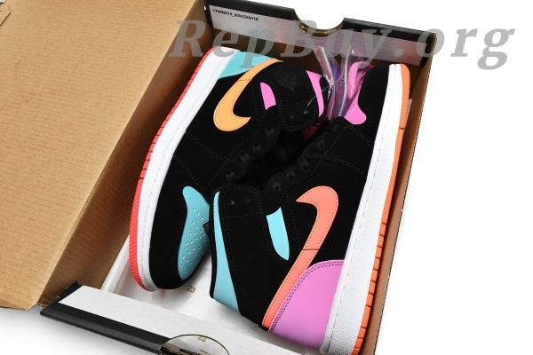 Top Version Air Jordan 1 Mid Multi-Color (GS) 554725-083 - Image 17