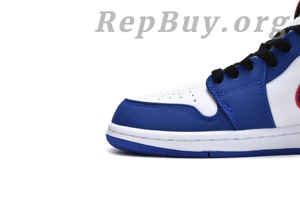 Top Version Air Jordan 1 Mid Multi-Color Swoosh 852542-146 - Image 8