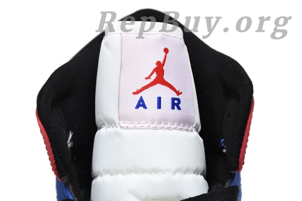 Top Version Air Jordan 1 Mid Multi-Color Swoosh 852542-146 - Image 13