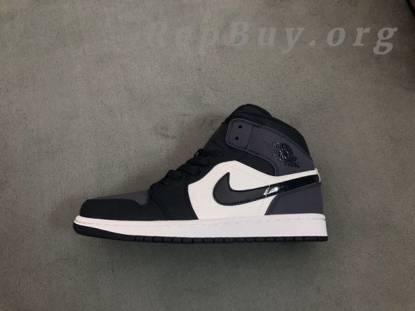 Top Version Air Jordan 1 Mid Obsidian Sanded Purple 554724-445 - Image 3