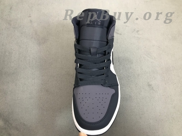 Top Version Air Jordan 1 Mid Obsidian Sanded Purple 554724-445 - Image 8