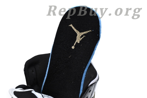 Top Version Air Jordan 1 Mid Patent Black White Gold 852542-007 - Image 6