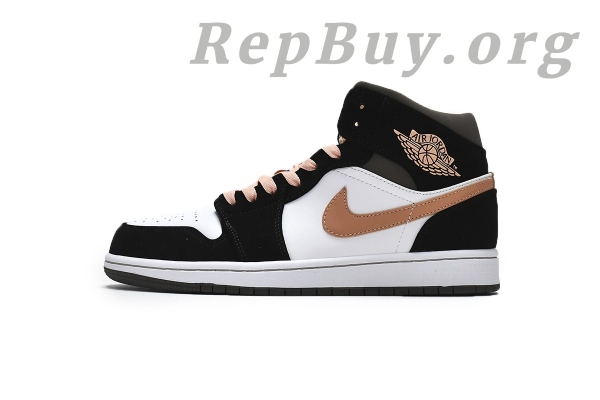 Top Version Air Jordan 1 Mid Peach Mocha (W) DH0210-100 - Image 2