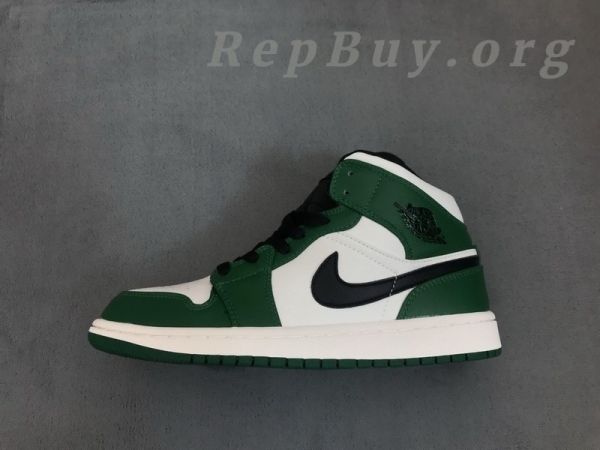 Top Version Air Jordan 1 Mid Pine Green 852542-301 - 图片 3
