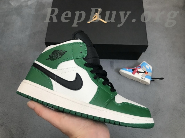 Top Version Air Jordan 1 Mid Pine Green 852542-301 - 图片 12
