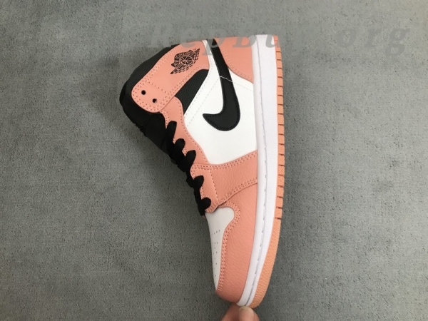 Top Version Air Jordan 1 Mid Pink Quartz (GS) 555112-603 - Image 7