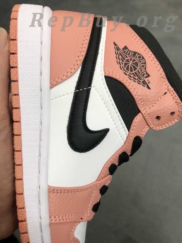 Top Version Air Jordan 1 Mid Pink Quartz (GS) 555112-603 - Image 11