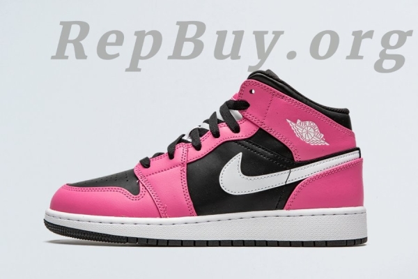 Top Version Air Jordan 1 Mid Pinksicle (GS) 555112-002