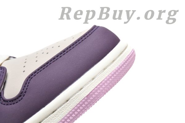 Top Version Air Jordan 1 Mid Pro Purple Desert Sand (GS) 555112-500 - Image 12