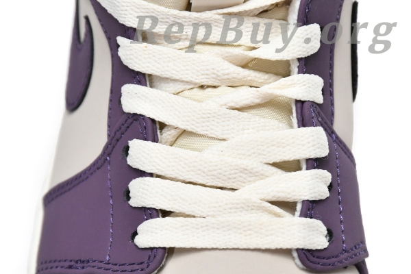 Top Version Air Jordan 1 Mid Pro Purple Desert Sand (GS) 555112-500 - Image 14