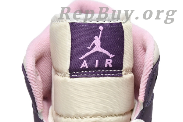 Top Version Air Jordan 1 Mid Pro Purple Desert Sand (GS) 555112-500 - Image 13