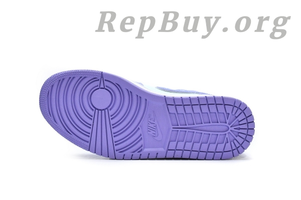 Top Version Air Jordan 1 Mid Purple Aqua 554724-500 - 图片 4