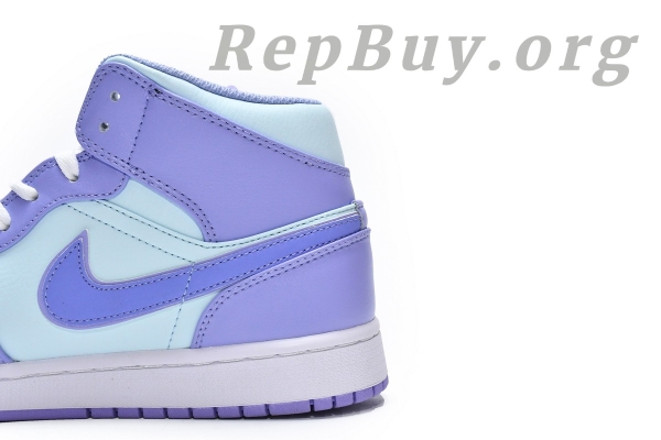 Top Version Air Jordan 1 Mid Purple Aqua 554724-500 - 图片 10