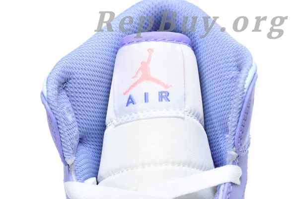 Top Version Air Jordan 1 Mid Purple Aqua 554724-500 - 图片 14