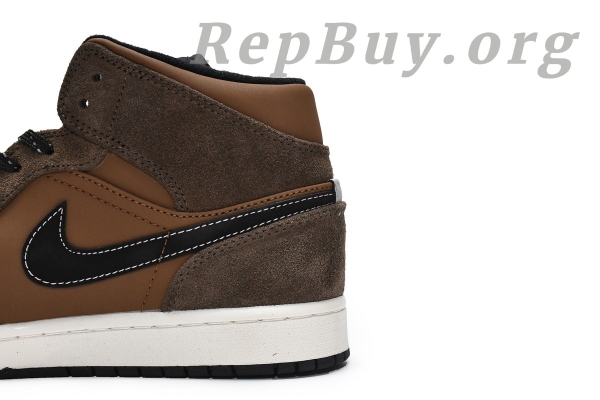 Top Version Air Jordan 1 Mid SE Dark Chocolate DC7294-200 - Image 9