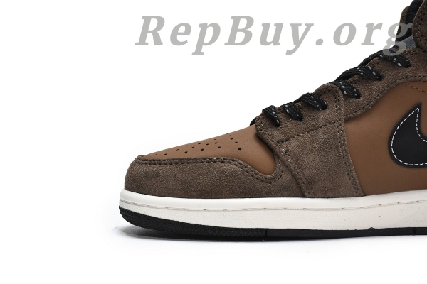 Top Version Air Jordan 1 Mid SE Dark Chocolate DC7294-200 - Image 8