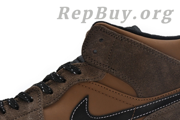 Top Version Air Jordan 1 Mid SE Dark Chocolate DC7294-200 - Image 7