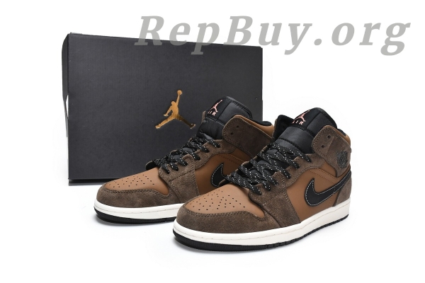Top Version Air Jordan 1 Mid SE Dark Chocolate DC7294-200 - Image 19
