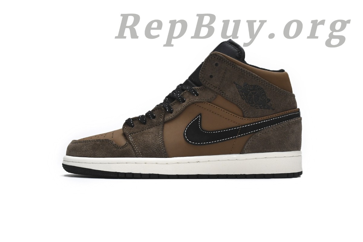Best Top Version Air Jordan 1 Mid SE Dark Chocolate DC7294-200 Replica