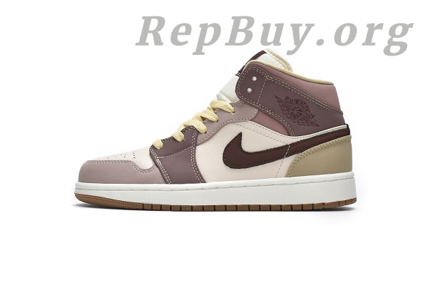 Top Version Air Jordan 1 Mid SE Dark Pony Smoky Mauve (W) DO7440-821 - Image 2