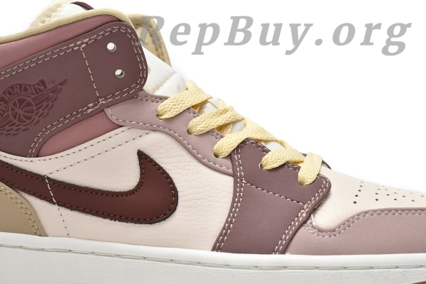 Top Version Air Jordan 1 Mid SE Dark Pony Smoky Mauve (W) DO7440-821 - Image 10