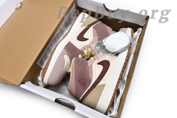 Top Version Air Jordan 1 Mid SE Dark Pony Smoky Mauve (W) DO7440-821 - Image 15