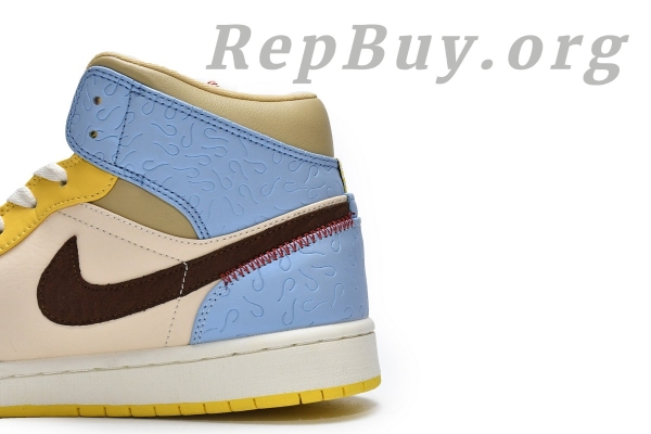 Top Version Air Jordan 1 Mid SE Fearless Maison Chateau Rouge	CU2803-200 - Image 8