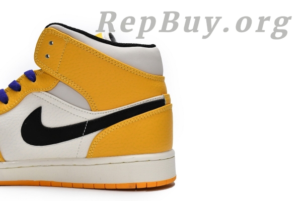 Top Version Air Jordan 1 Mid SE Lakers 852542-700 - 图片 9