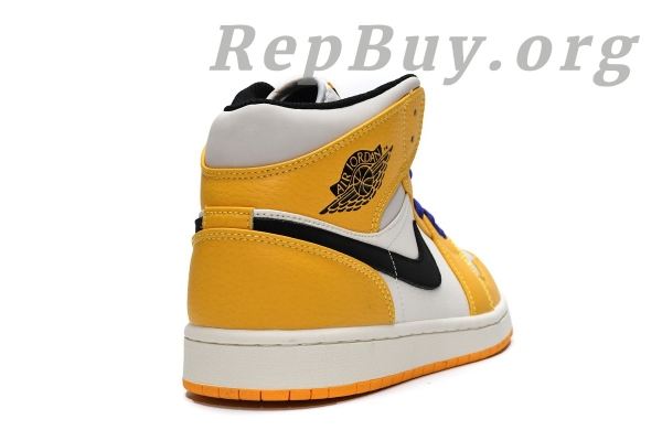 Top Version Air Jordan 1 Mid SE Lakers 852542-700 - 图片 10