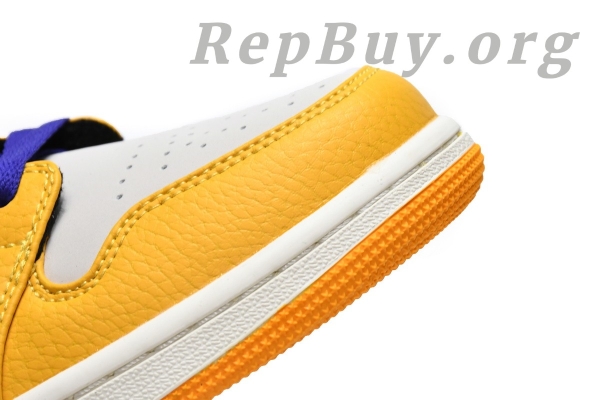 Top Version Air Jordan 1 Mid SE Lakers 852542-700 - 图片 12