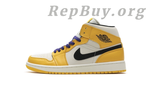 Top Version Air Jordan 1 Mid SE Lakers 852542-700