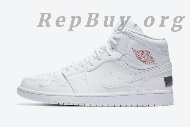 Best Top Version Air Jordan 1 Mid SE Nike Swoosh On Tour (2020) CW7589-100 Replica