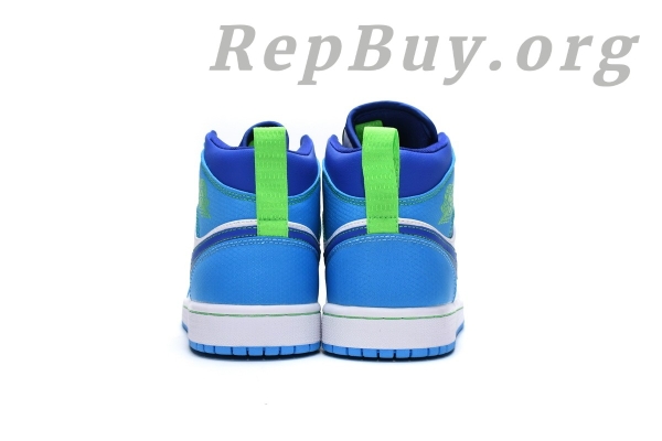 Top Version Air Jordan 1 Mid SE Sprite Blue (GS) DA8010-400 - 图片 5