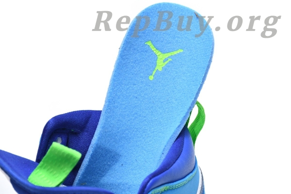 Top Version Air Jordan 1 Mid SE Sprite Blue (GS) DA8010-400 - 图片 6