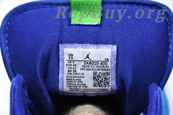 Top Version Air Jordan 1 Mid SE Sprite Blue (GS) DA8010-400 - 图片 7